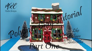 Gingerbread House Centerpiece Polymer Clay Tutorial Part One