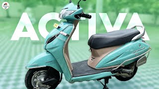 Honda Activa Peacock Blue Glassy Finish Modified • PaintingFromCm