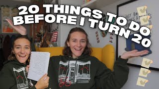 20 GOALS TO COMPLETE BEFORE I TURN 20 | Isobel Jones