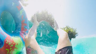 Crazy River I. Water Slide at Annagora Aquapark.