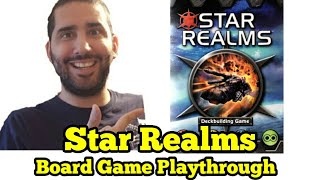 Star Realms Board Game Playthrough (solo mode)