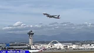 LAX - LAX Airport Arrivals and Departures 3/29/24 #airport