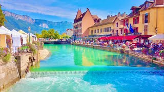 Annecy, France 4K - Pearl of the French Alps - Walking Around the Lake and the Old Town