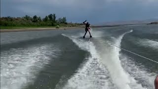 First time water skiing (fail)