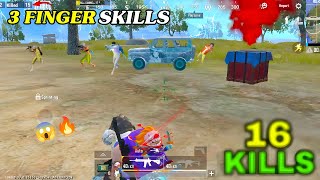 16 KILLS 😱| FINGER SKILLS🔥 | 1v4 GAMEPLAY  | PUBG LITE NEW UPDATE | BGMI LITE