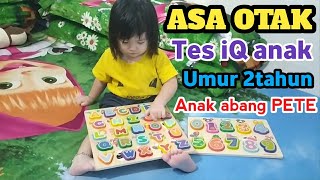 Belajar susun angka anak 2 tahun anak abang PETE