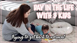 GETTING BACK TO NORMAL AFTER THE HOLIDAYS | DAY IN THE LIFE WITH THREE KIDS | Jenn Torres