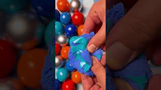 ASMR Clay Cracking Orange Blue and Silver Balls (No Talking) Only the crack! #asmr #claysound