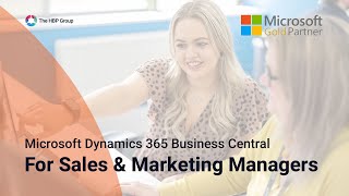 Microsoft Dynamics 365 Business Central for Sales and Marketing Managers