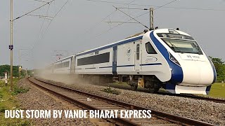 22302 NJP - Howrah Vande Bharat Express creating dust storm after departing New Jalpaiguri| RAJ ROY