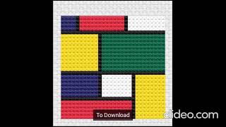 Mondrian Style Art Cross Stitch