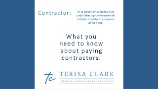 What you need to know about paying contractors