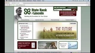 State Bank of Lincoln Online Banking Login Instructions