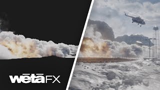 Black Widow Escapes An Avalanche | Black Widow VFX | Wētā FX