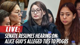 LIVESTREAM: Senate resumes hearing on Alice Guo's alleged links to illegal POGOs | September 24