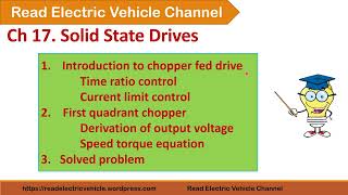 Chopper fed drives/Time ratio control/current limit control