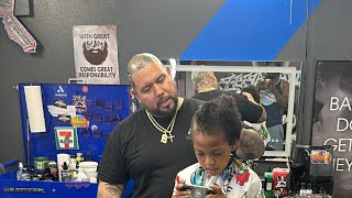 𝕀ℕ 𝔸 𝕎𝕆ℝ𝕃𝔻 🆆🅷🅴🆁🅴  Lil LawLess getting Haircut | Barber 💈