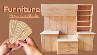 DIY Mini Furniture Using Only Popsicle Sticks