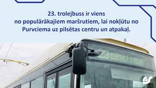 23. trolejbusa maršruts "Centrālā stacija - Purvciems"