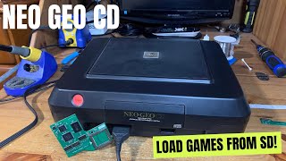 Neo SD Loader - play Neo Geo CD games from an SD card!! Frontloader install and demonstration