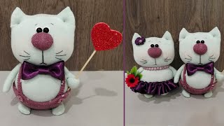 Котики из носков своими руками 💕 Sock cats DIY