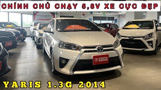 ✅ Toyota Yaris 1.3G 2014 màu trắng cũ lướt| Giá chỉ 400 triệu, xe cực đẹp, chính chủ đi 5,8 Vạn