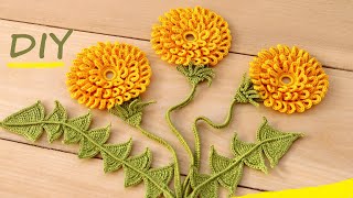 Как вязать ОДУВАНЧИК крючком МАСТЕР-КЛАСС мотивы ИРЛАНДСКОЕ ВЯЗАНИЕ How to crochet flower