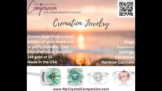 Cremation keepsake memorial jewelry