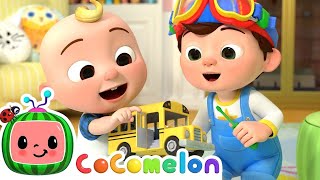 Wheels on the Bus Toy Edition | CoComelon | 🚌Wheels on the BUS Songs! | 🚌Nursery Rhymes for Kids