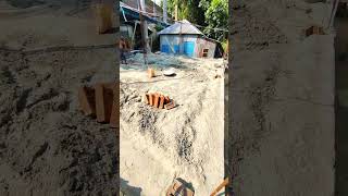 তিন তলা ফাউন্ডেশনের একটা বাড়ির ডিজাইন। #short #shorts #shortsvideo #construction