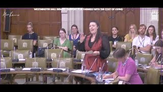 WESTMINSTER HALL DEBATE   Support for farmers with the cost of living