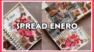 ❤️‍🩹Spread Enero , Bullet Journal ❤️‍🩹