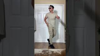 8 MINIMAL LOOKS WITH BEIGE CARGO JOGGERS #shorts