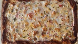 Рыбный пирог. Открытый рыбный пирог, с лососем.  tart  fish pie, salmon.