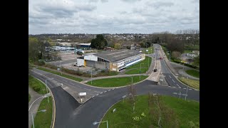 Old Stagecoach Depot Cwmbran before the new Lidl store was is Cwmbran.