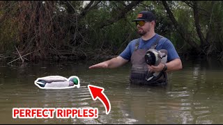 This NEW Avian-X Decoy Makes PERFECT RIPPLES!! (Avian-X Power Shaker Mallards and Pintail)