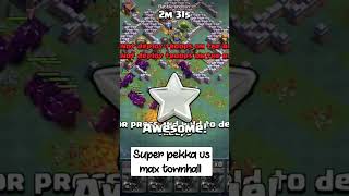 super pekka vs Max townhall builder base #clashofclans #supercell #clash #gaming #coc #superpekka