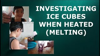 Investigating Ice Cubes When Heated || Melting