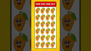 Find the Odd Funny Fruit out #kuizquizzo #oddoneout #cartoon #fruit #funnyvideo #shorts