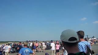 USAF Thunderbirds at the 2022 Dover airshow: awaiting for the Delta Loop