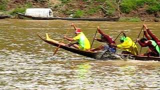 Boat racing in Luang Prabang