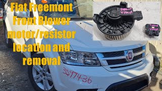 How To Replace The Front Blower Motor And Resistor In A Fiat Freemont 2013-2016