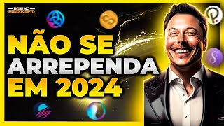 10 CRIPTOMOEDAS PARA FICAR MILIONARIO EM 2024