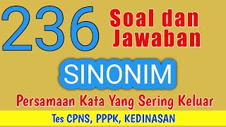 236 Sinonim Yang Sering Keluar Tes || Tes CPNS, PPPK, Sekolah Kedinasan || Ivone Margiati