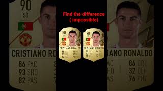 Find the difference ( Ronaldo Fifa card )