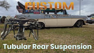 1956 Chevy custom rear air suspension made from scratch.