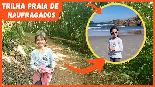 BABI FAZ TRILHA PRA PRAIA DE NAUFRAGADOS - A praia mais ao sul de Florianópolis!