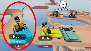 ROBLOX, DESCA O ESCORREGADOR NO CARRINHO MALUCO, CARRINHO NA MONTANHA RUSSA, Alpine Slide to Telamon