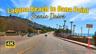 Laguna Beach to Dana Point Harbor Scenic Drive | Pacific Coast Highway, California 4K