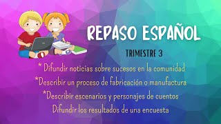 Repaso de Español TERCER TRIMESTRE - Aprende con la Maestra Cielo